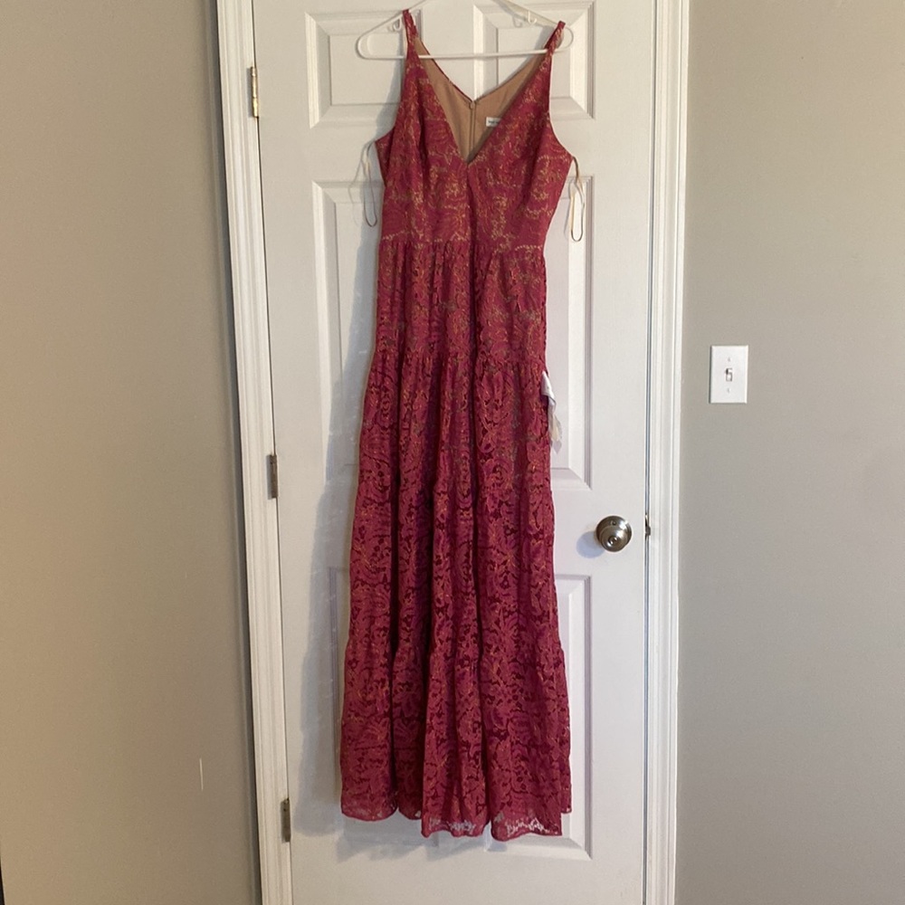 DRESS THE POPULATION Olinda Crochet Lace Dress